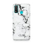Marble Small Initials Personalised Huawei P Smart 2020