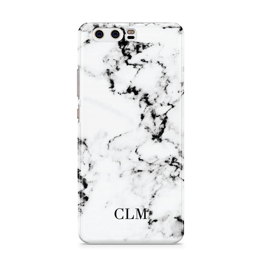 Marble Small Initials Personalised Huawei P10 Phone Case