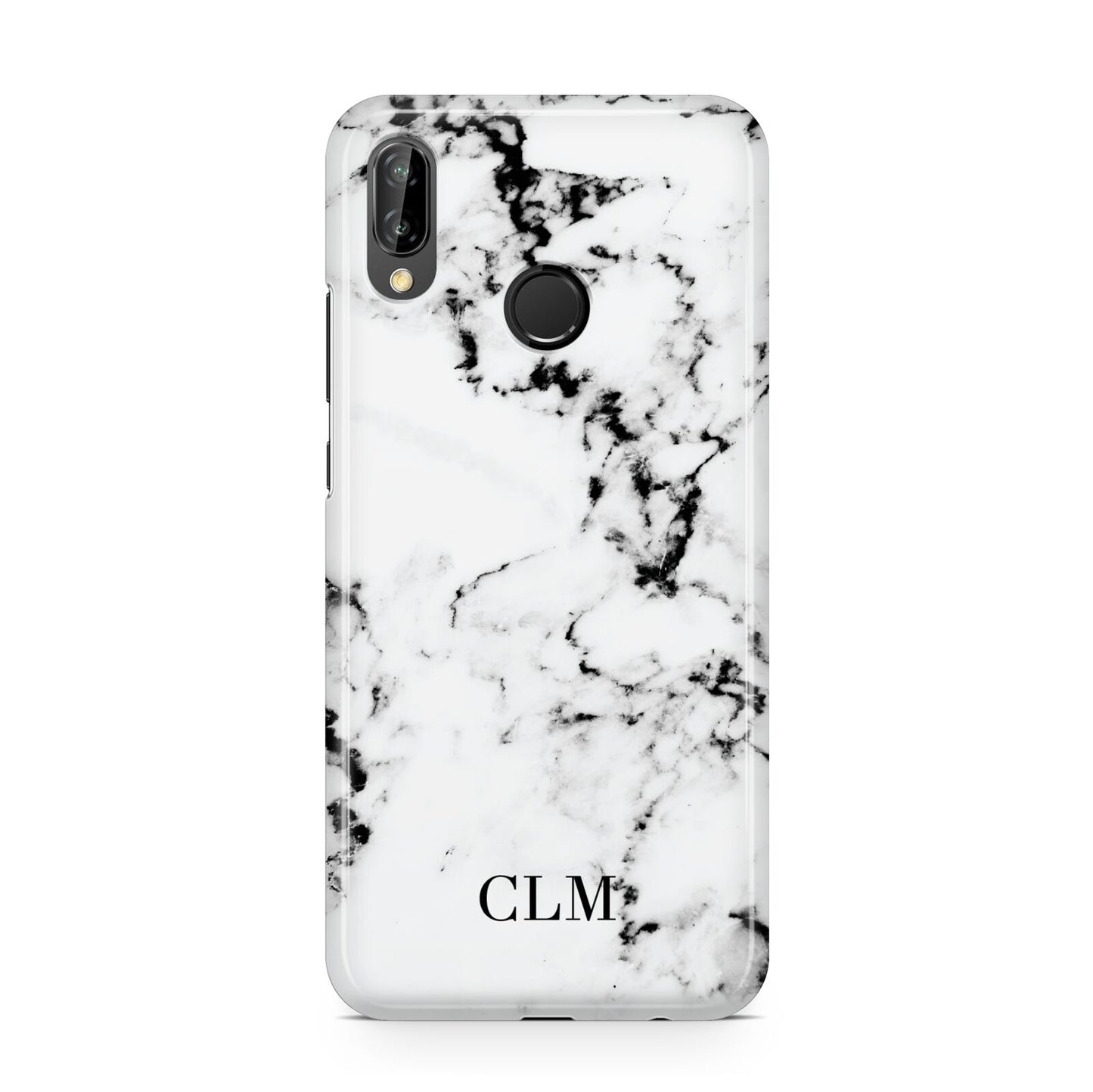 Marble Small Initials Personalised Huawei P20 Lite Phone Case