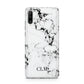 Marble Small Initials Personalised Huawei P30 Lite Phone Case