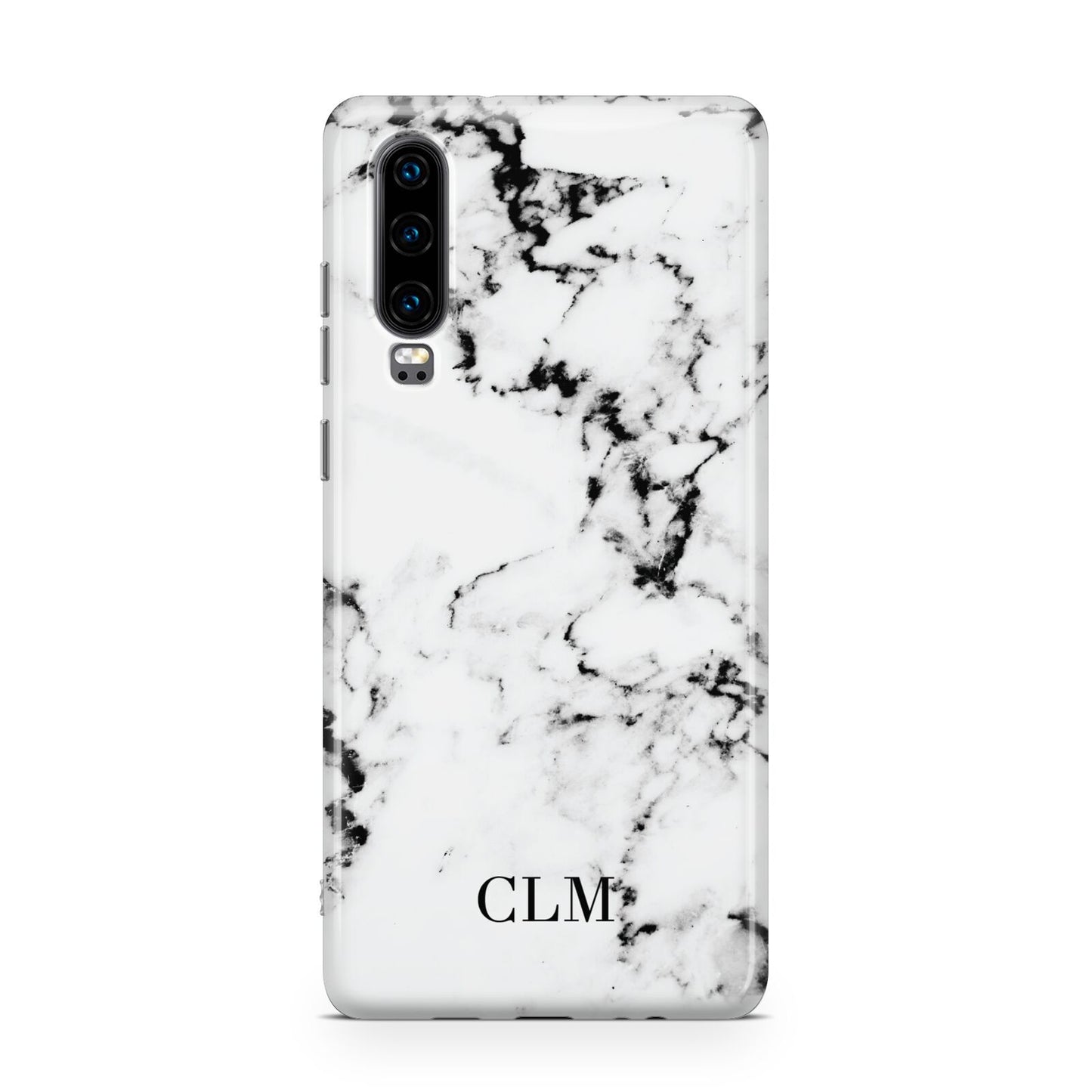 Marble Small Initials Personalised Huawei P30 Phone Case