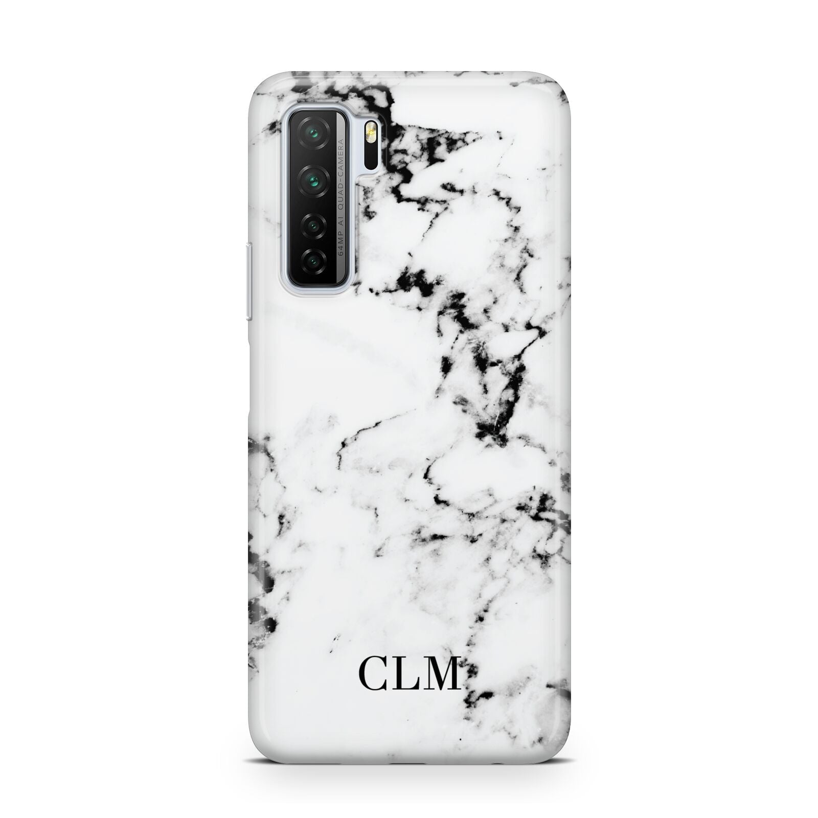 Marble Small Initials Personalised Huawei P40 Lite 5G Phone Case