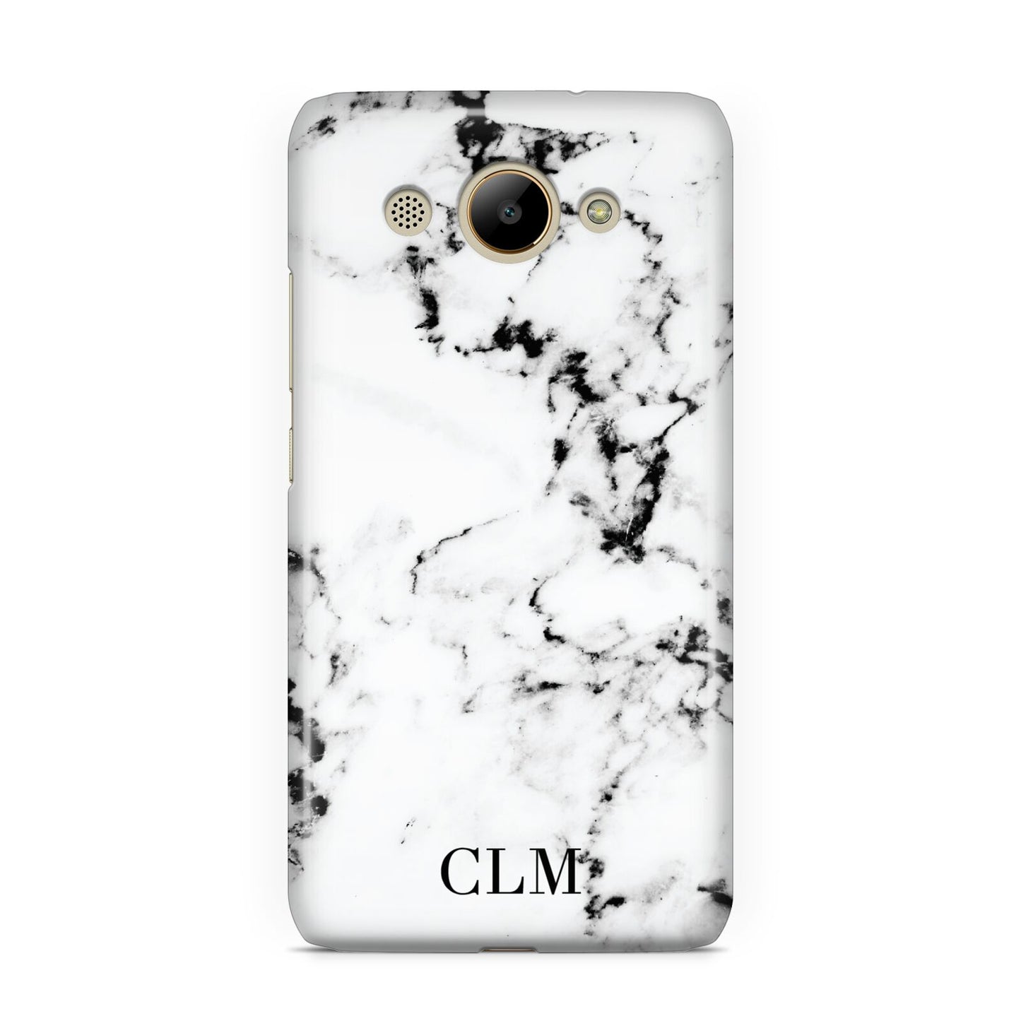 Marble Small Initials Personalised Huawei Y3 2017