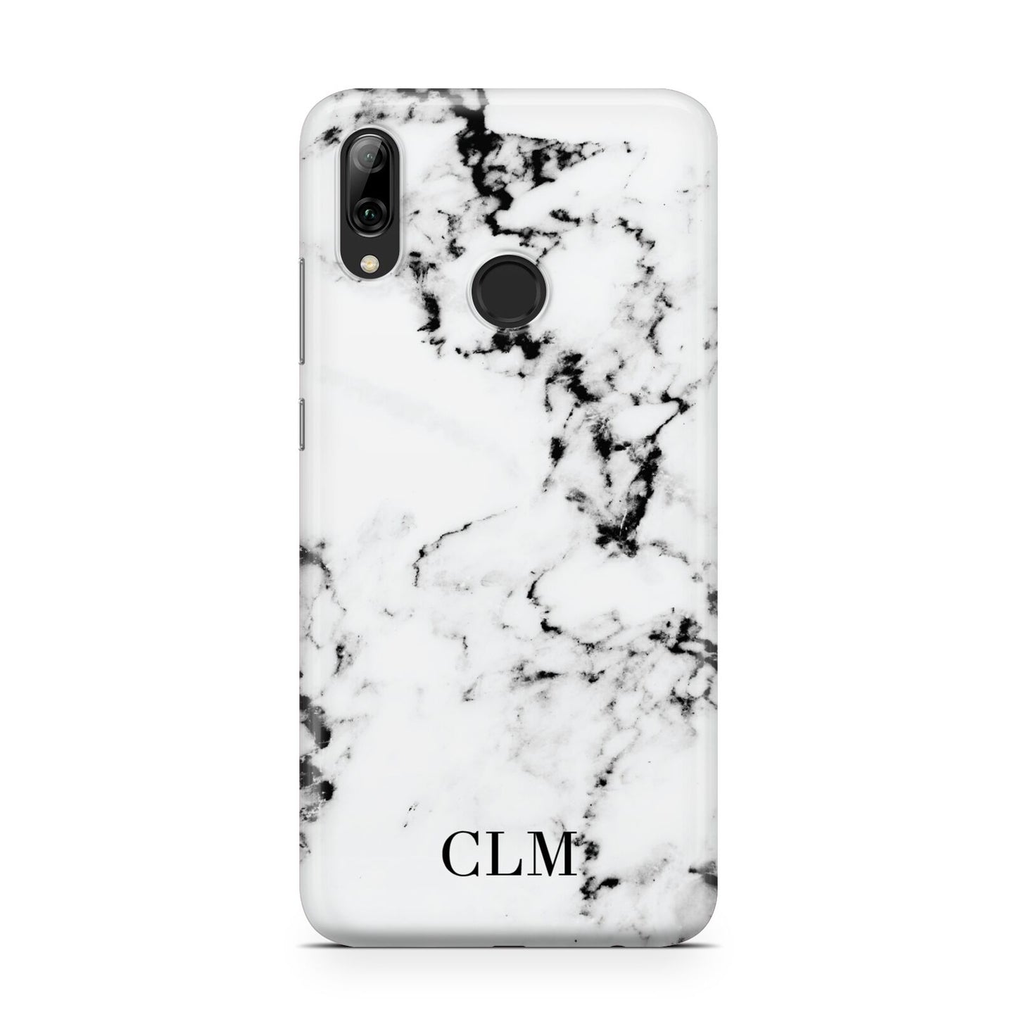 Marble Small Initials Personalised Huawei Y7 2019