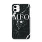 Marble Star Initials Personalised iPhone 11 3D Snap Case