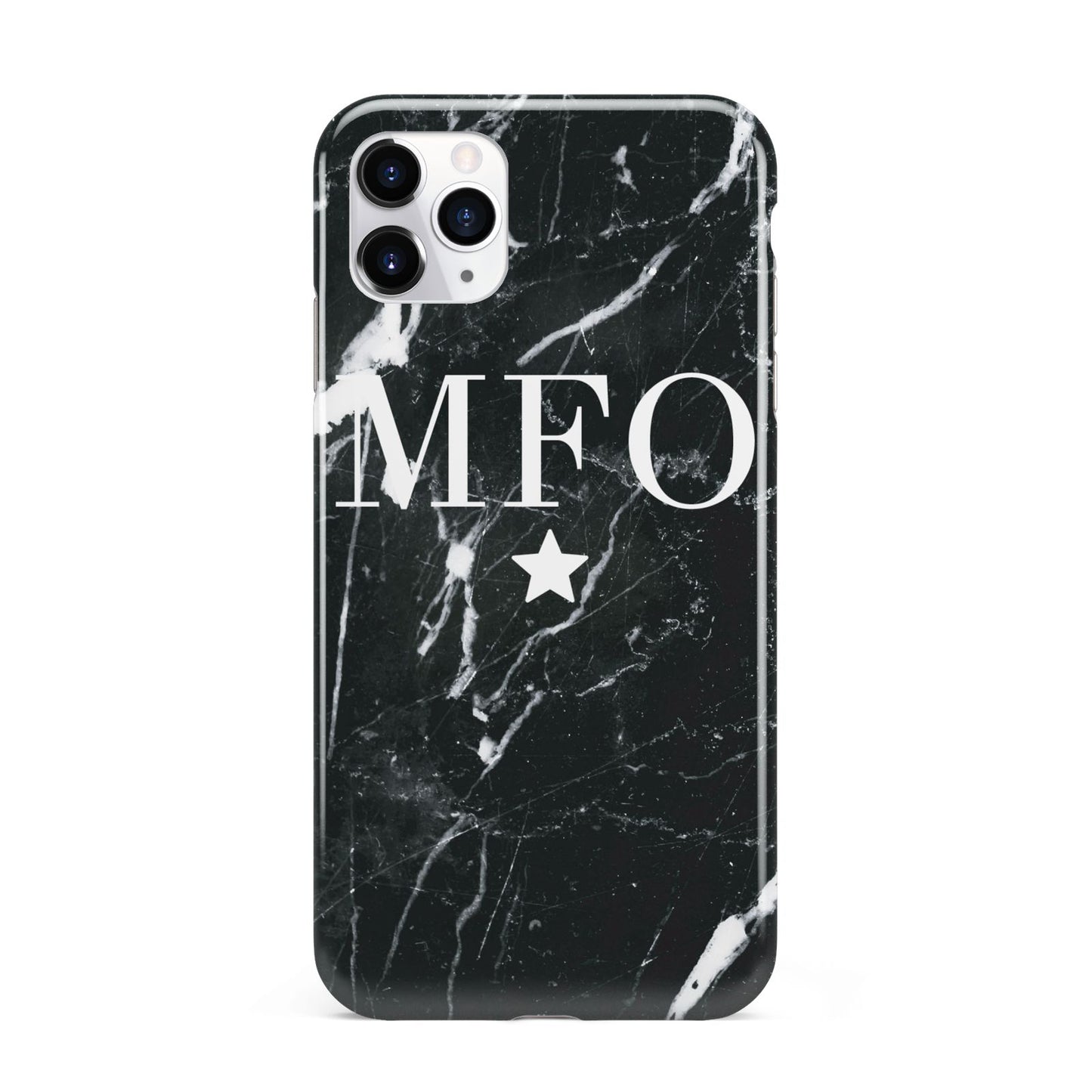 Marble Star Initials Personalised iPhone 11 Pro Max 3D Tough Case