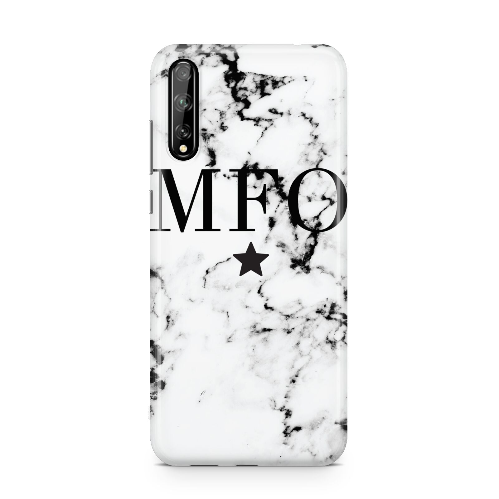 Marble Star Personalised Initials Huawei Enjoy 10s Phone Case