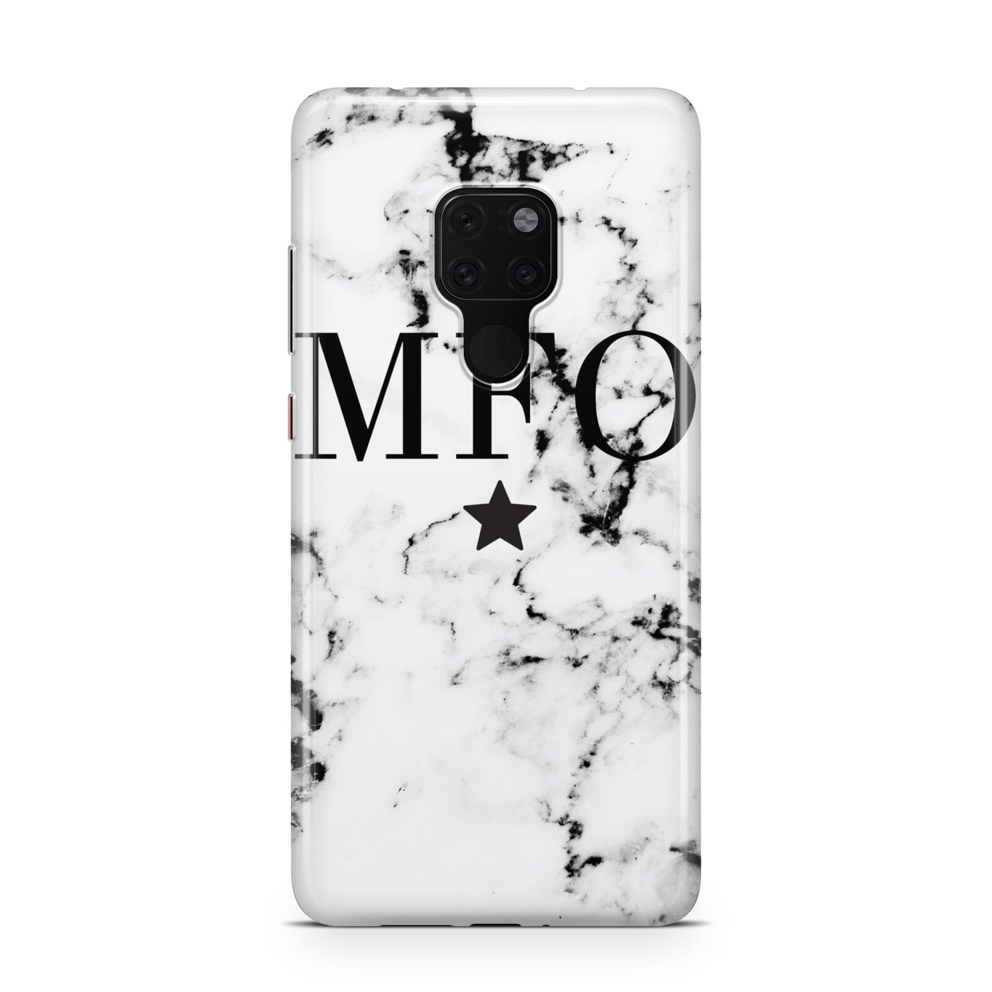 Marble Star Personalised Initials Huawei Mate 20 Phone Case