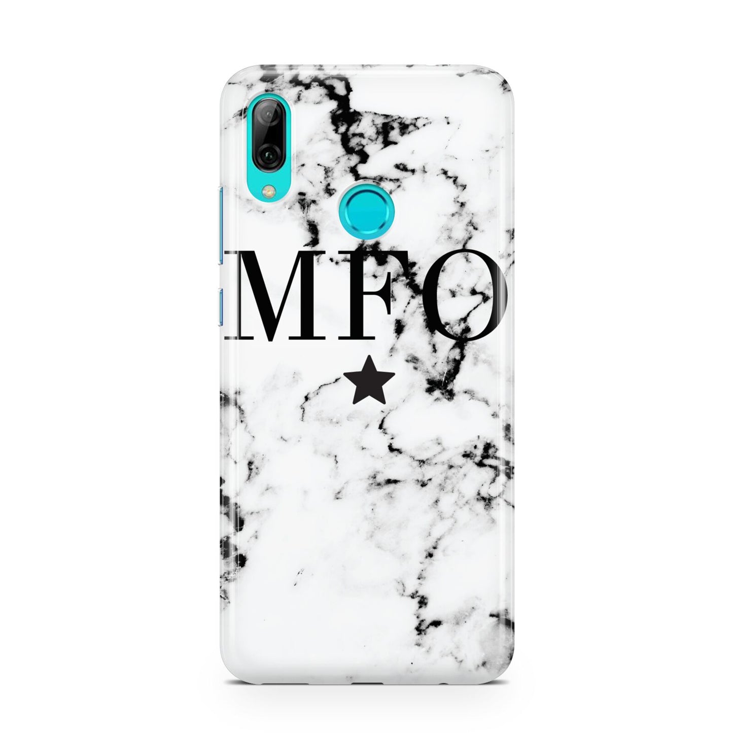 Marble Star Personalised Initials Huawei P Smart 2019 Case