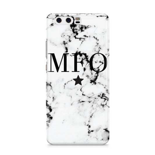 Marble Star Personalised Initials Huawei P10 Phone Case