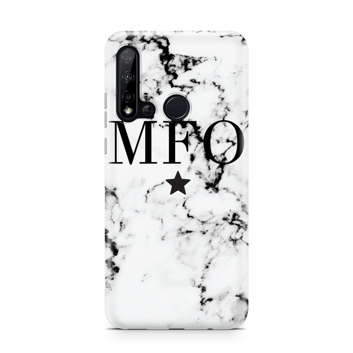 Marble Star Personalised Initials Huawei P20 Lite 5G Phone Case