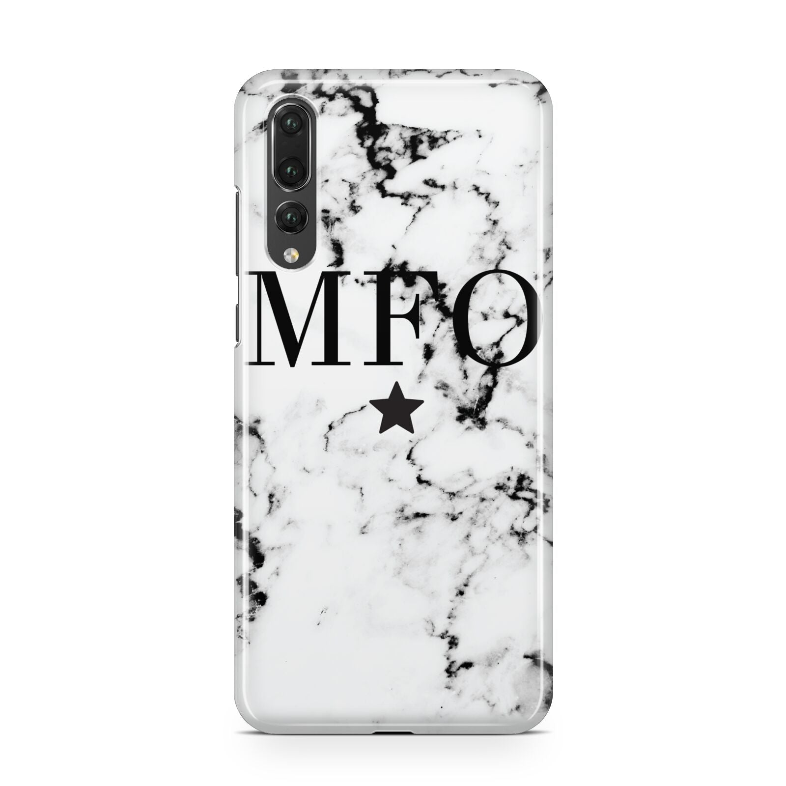 Marble Star Personalised Initials Huawei P20 Pro Phone Case