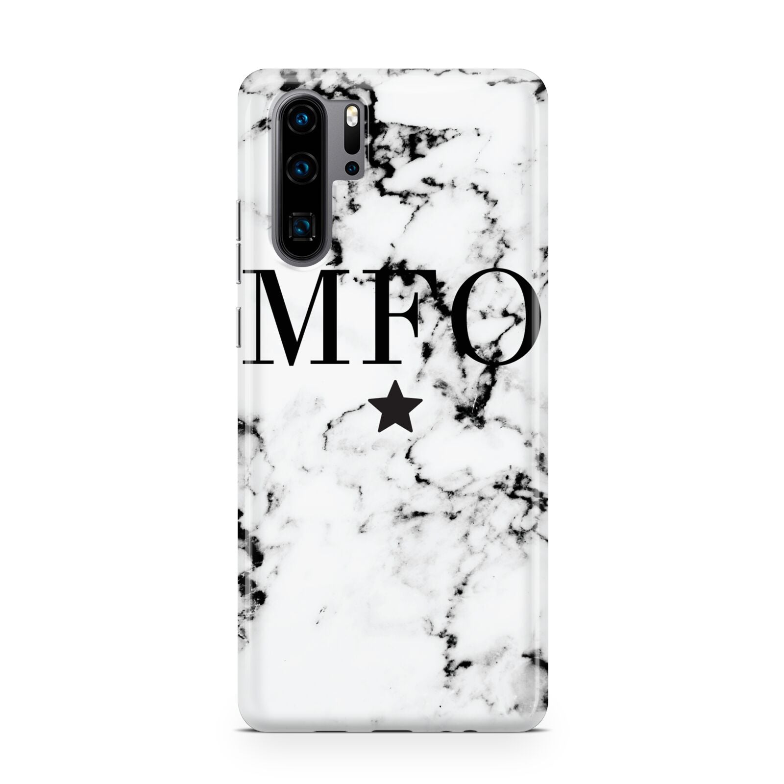 Marble Star Personalised Initials Huawei P30 Pro Phone Case