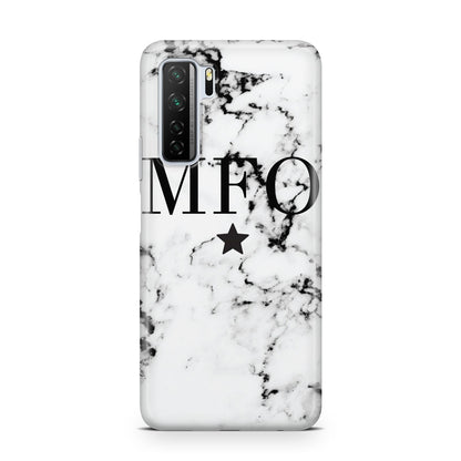 Marble Star Personalised Initials Huawei P40 Lite 5G Phone Case