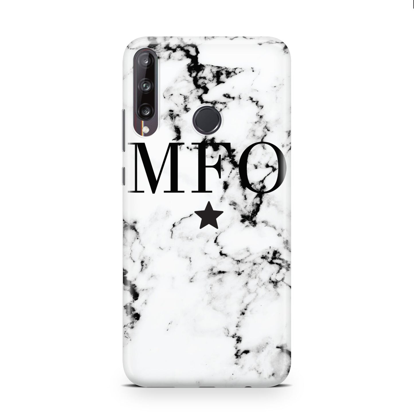 Marble Star Personalised Initials Huawei P40 Lite E Phone Case