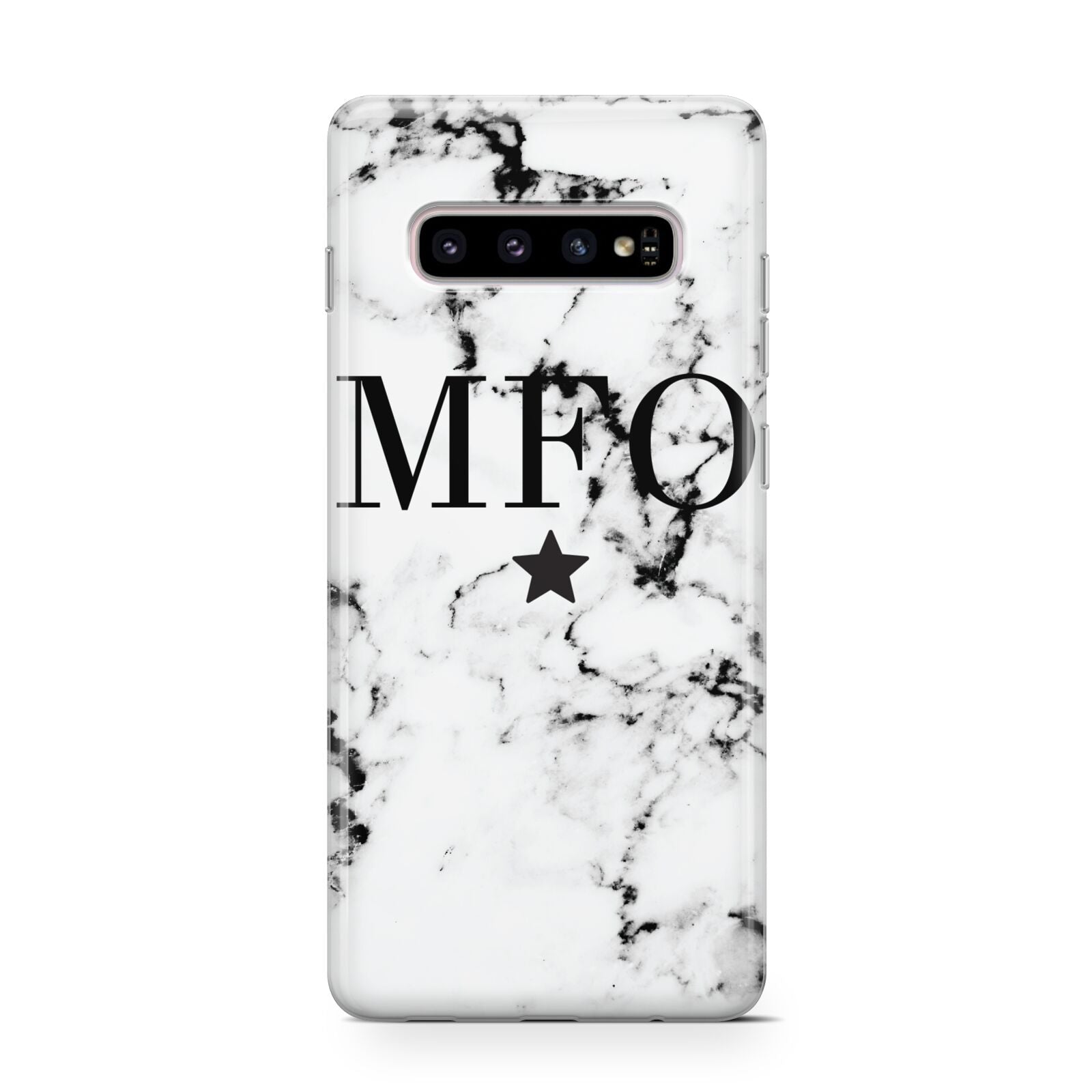 Marble Star Personalised Initials Protective Samsung Galaxy Case