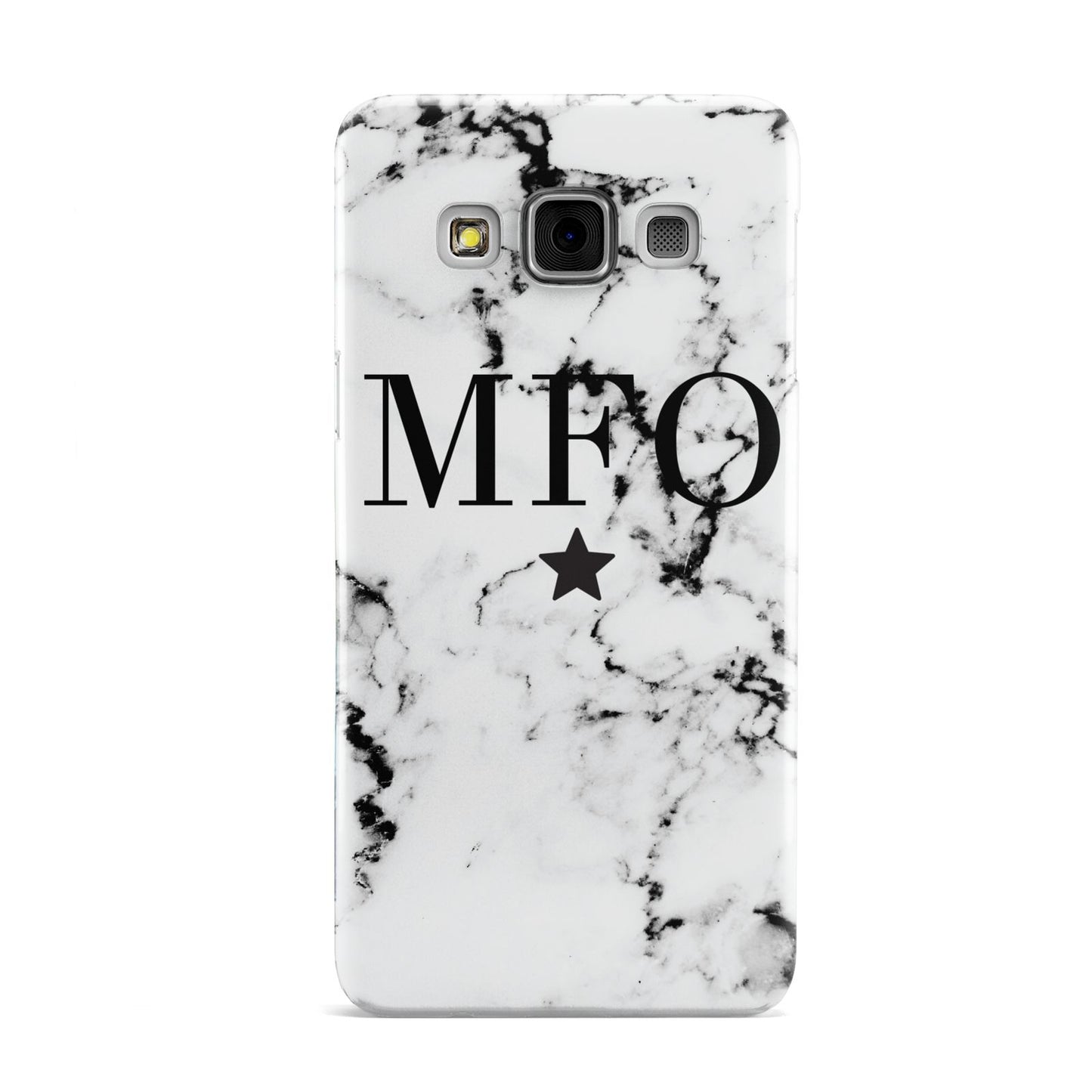 Marble Star Personalised Initials Samsung Galaxy A3 Case