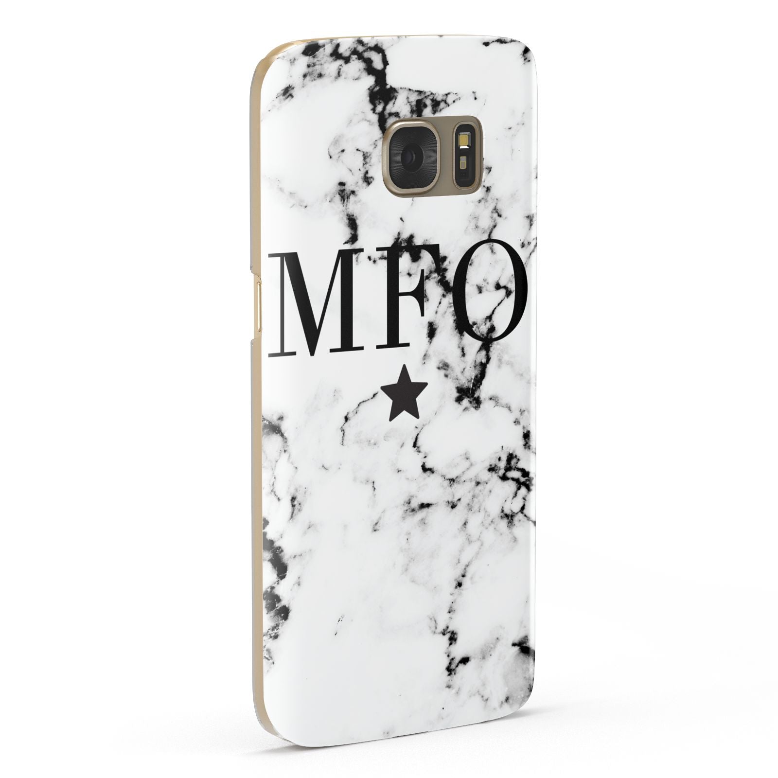 Marble Star Personalised Initials Samsung Galaxy Case Fourty Five Degrees