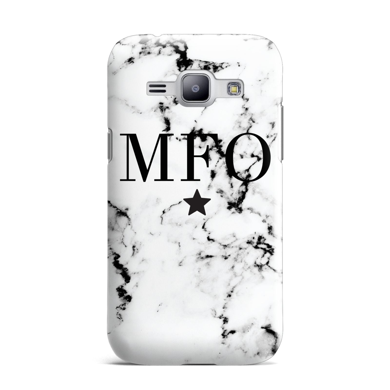 Marble Star Personalised Initials Samsung Galaxy J1 2015 Case