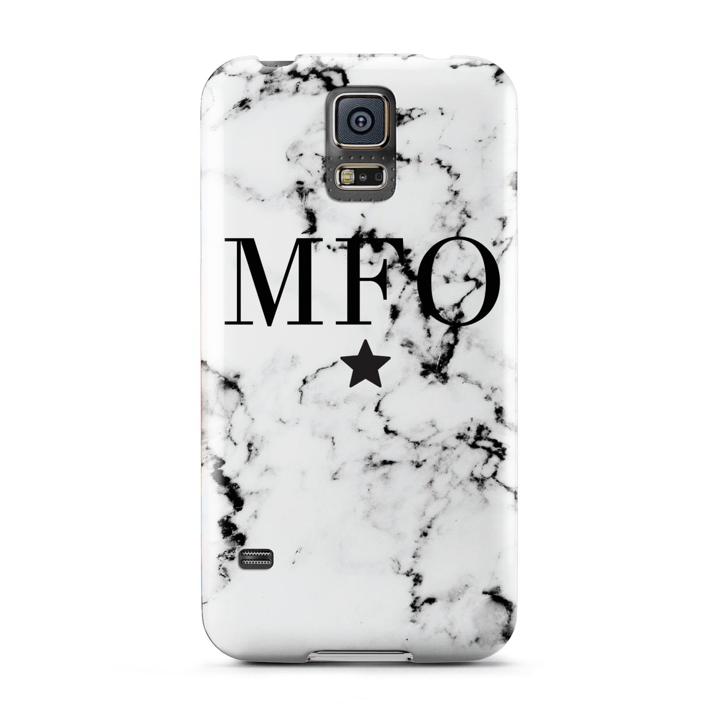 Marble Star Personalised Initials Samsung Galaxy S5 Case