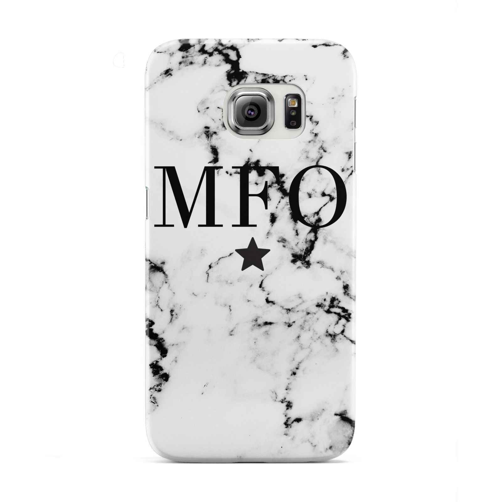 Marble Star Personalised Initials Samsung Galaxy S6 Edge Case