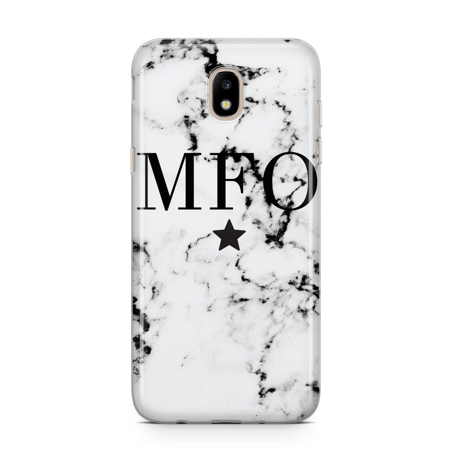 Marble Star Personalised Initials Samsung J5 2017 Case