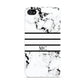 Marble Stripes Initials Personalised Apple iPhone 4s Case