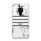 Marble Stripes Initials Personalised Huawei Mate 20 Phone Case