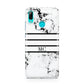 Marble Stripes Initials Personalised Huawei P Smart 2019 Case