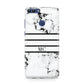 Marble Stripes Initials Personalised Huawei P Smart Case