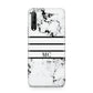 Marble Stripes Initials Personalised Huawei P Smart Pro 2019