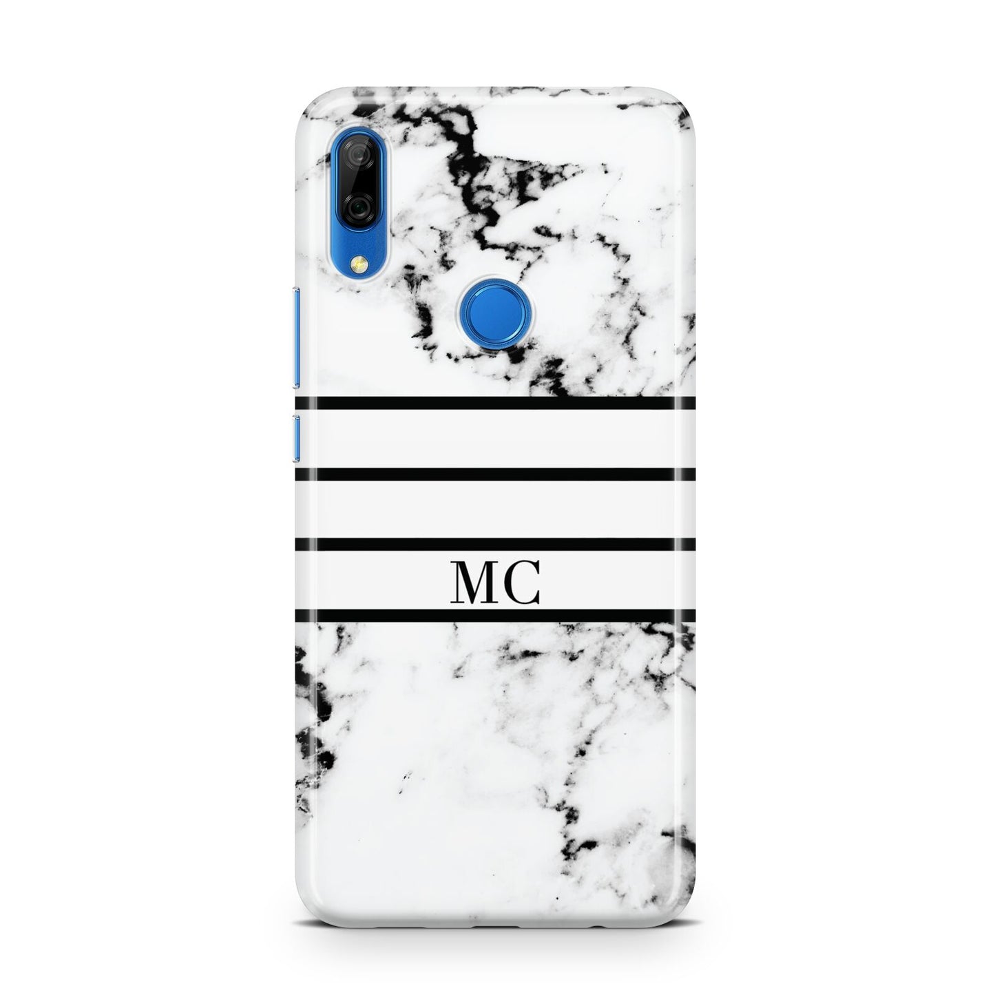 Marble Stripes Initials Personalised Huawei P Smart Z