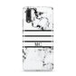 Marble Stripes Initials Personalised Huawei P20 Phone Case