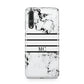 Marble Stripes Initials Personalised Huawei P20 Pro Phone Case
