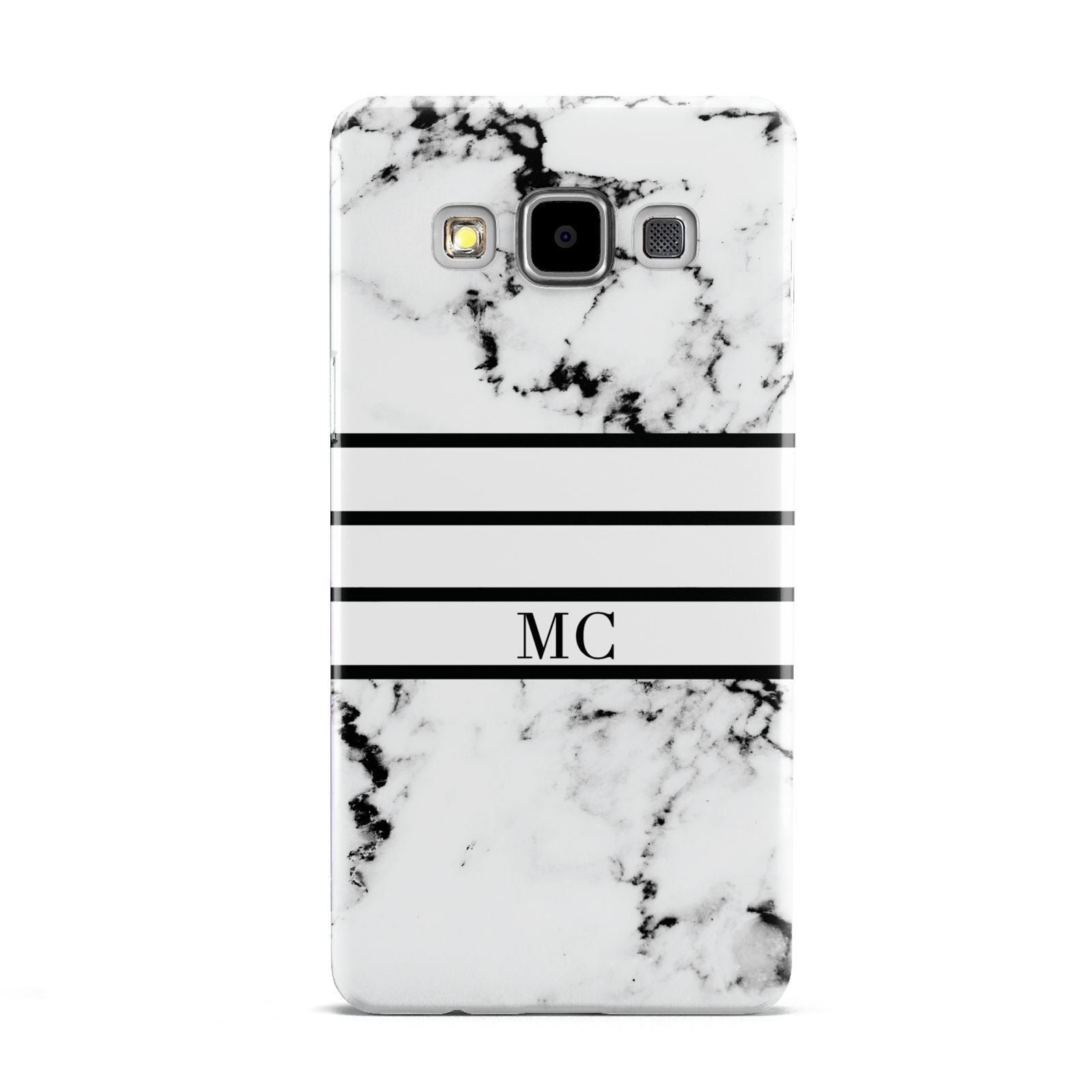 Marble Stripes Initials Personalised Samsung Galaxy A5 Case