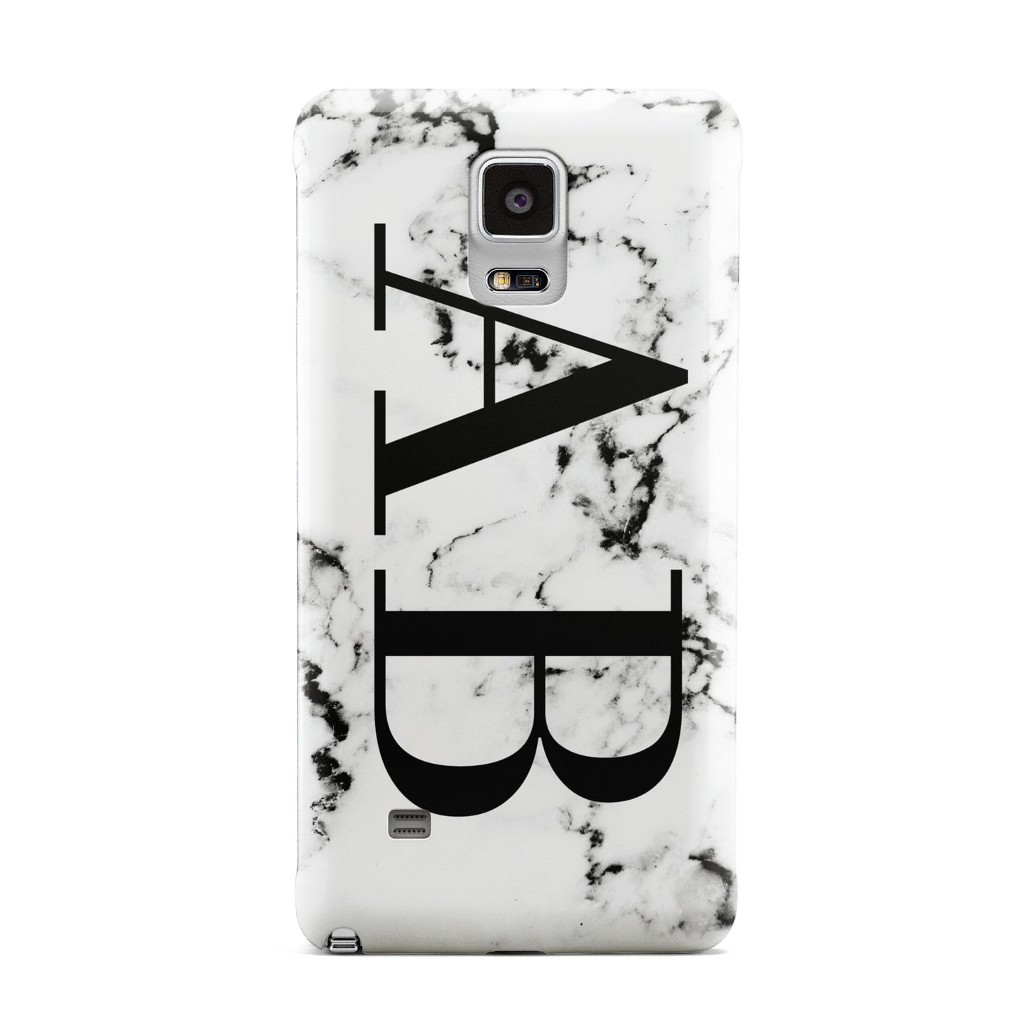 Marble Vertical Initials Personalised Samsung Galaxy Note 4 Case