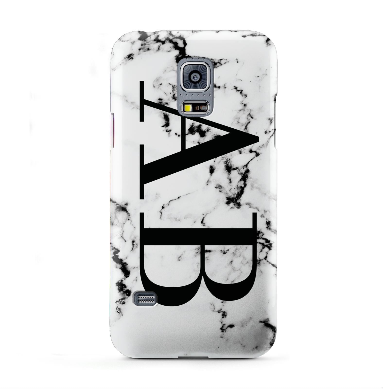 Marble Vertical Initials Personalised Samsung Galaxy S5 Mini Case