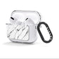 Marble White AirPods Clear Case 3rd Gen Side Image