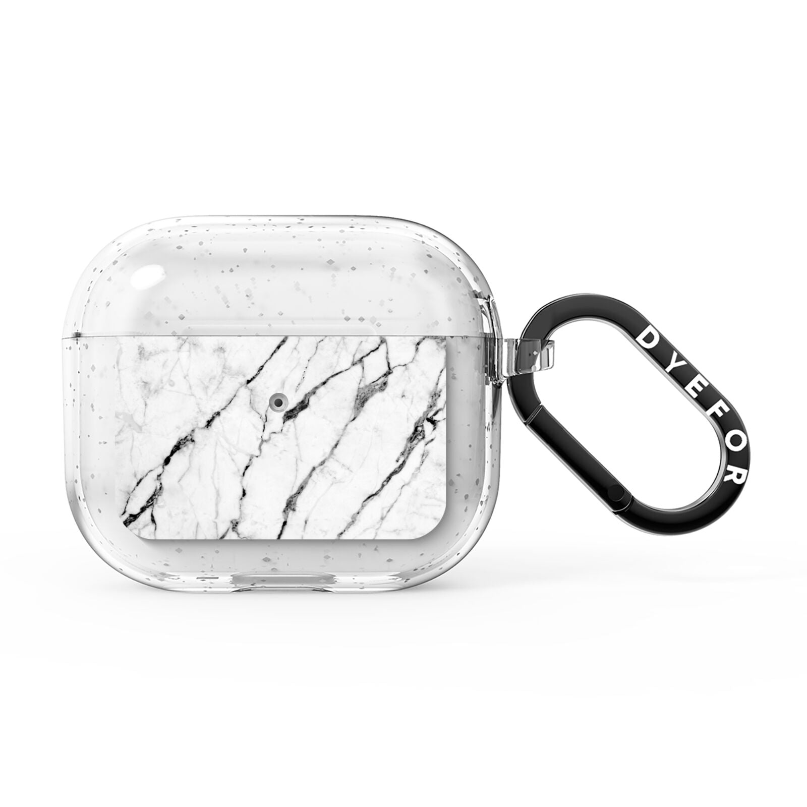 Marble White AirPods Glitter Case 3rd Gen