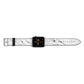 Marble White Apple Watch Strap Landscape Image Silver Hardware