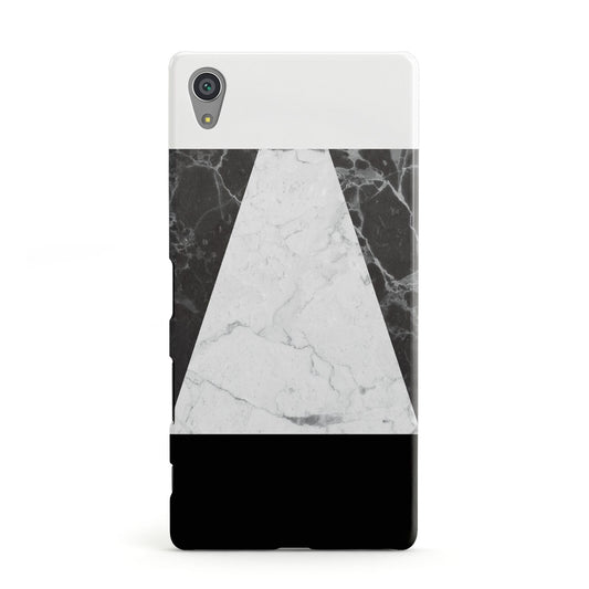 Marble White Black Sony Xperia Case