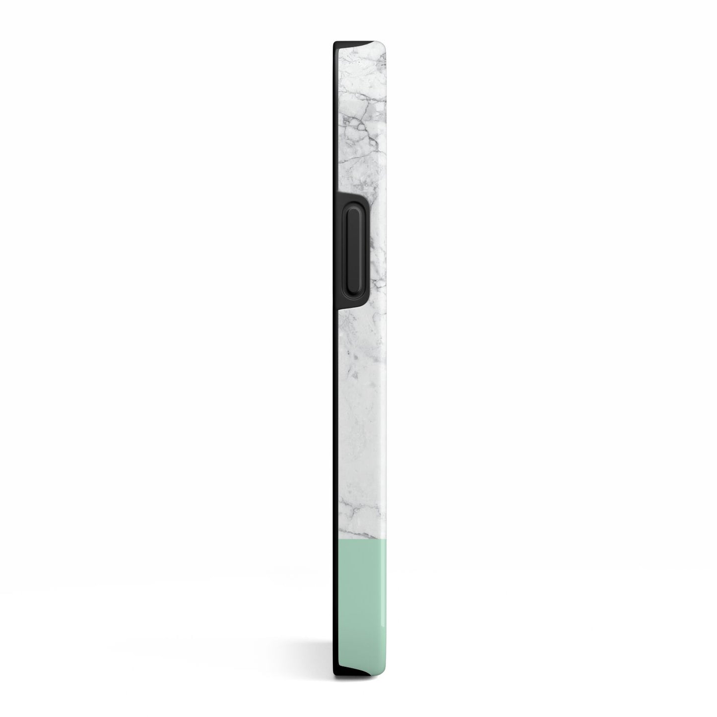 Marble White Carrara Green iPhone 13 Mini Side Image 3D Tough Case