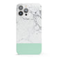 Marble White Carrara Green iPhone 13 Pro Max Full Wrap 3D Snap Case