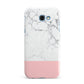 Marble White Carrara Pink Samsung Galaxy A7 2017 Case