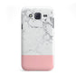Marble White Carrara Pink Samsung Galaxy J5 Case