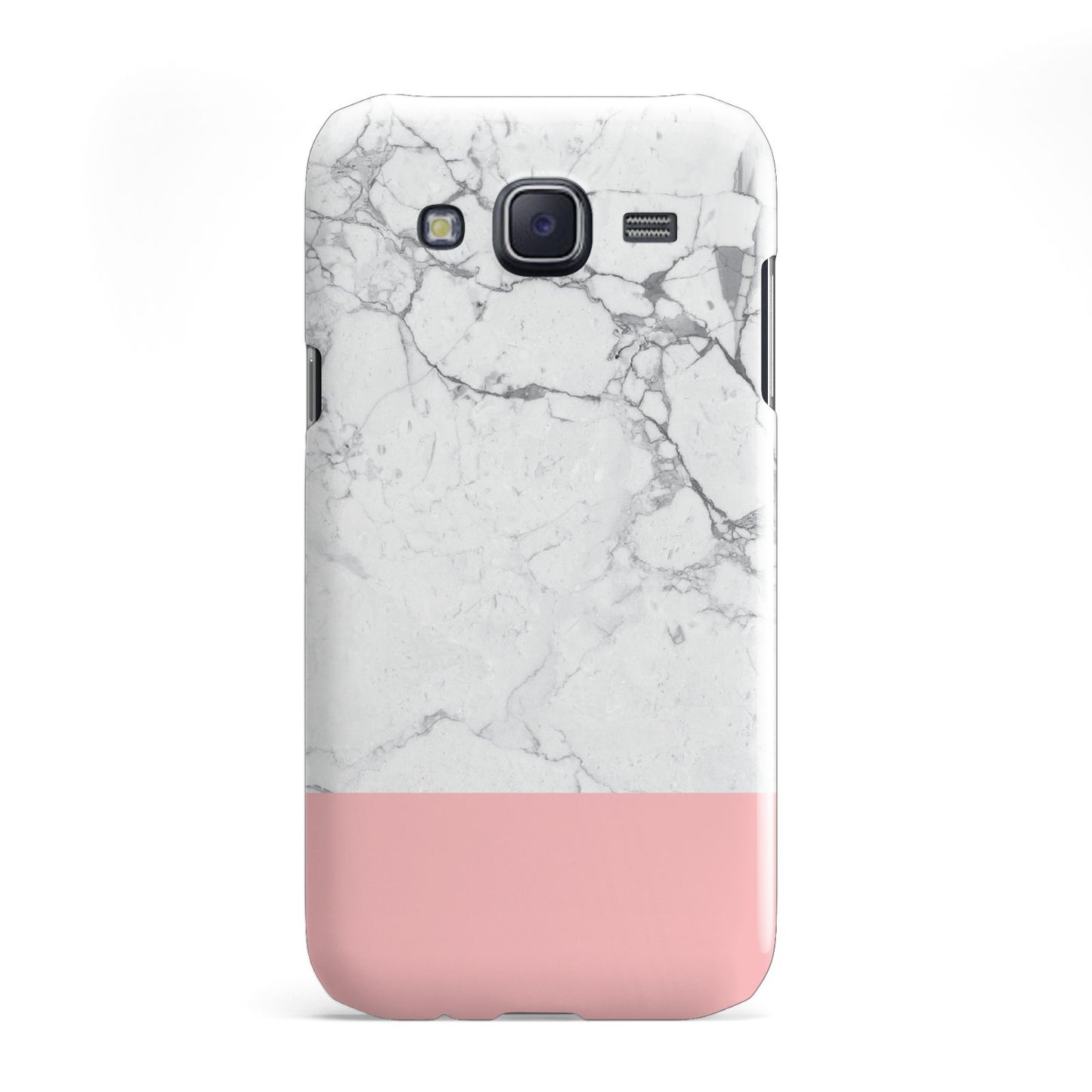 Marble White Carrara Pink Samsung Galaxy J5 Case