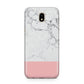 Marble White Carrara Pink Samsung J5 2017 Case