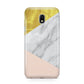 Marble White Gold Foil Peach Samsung Galaxy J3 2017 Case