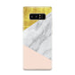 Marble White Gold Foil Peach Samsung Galaxy S8 Case