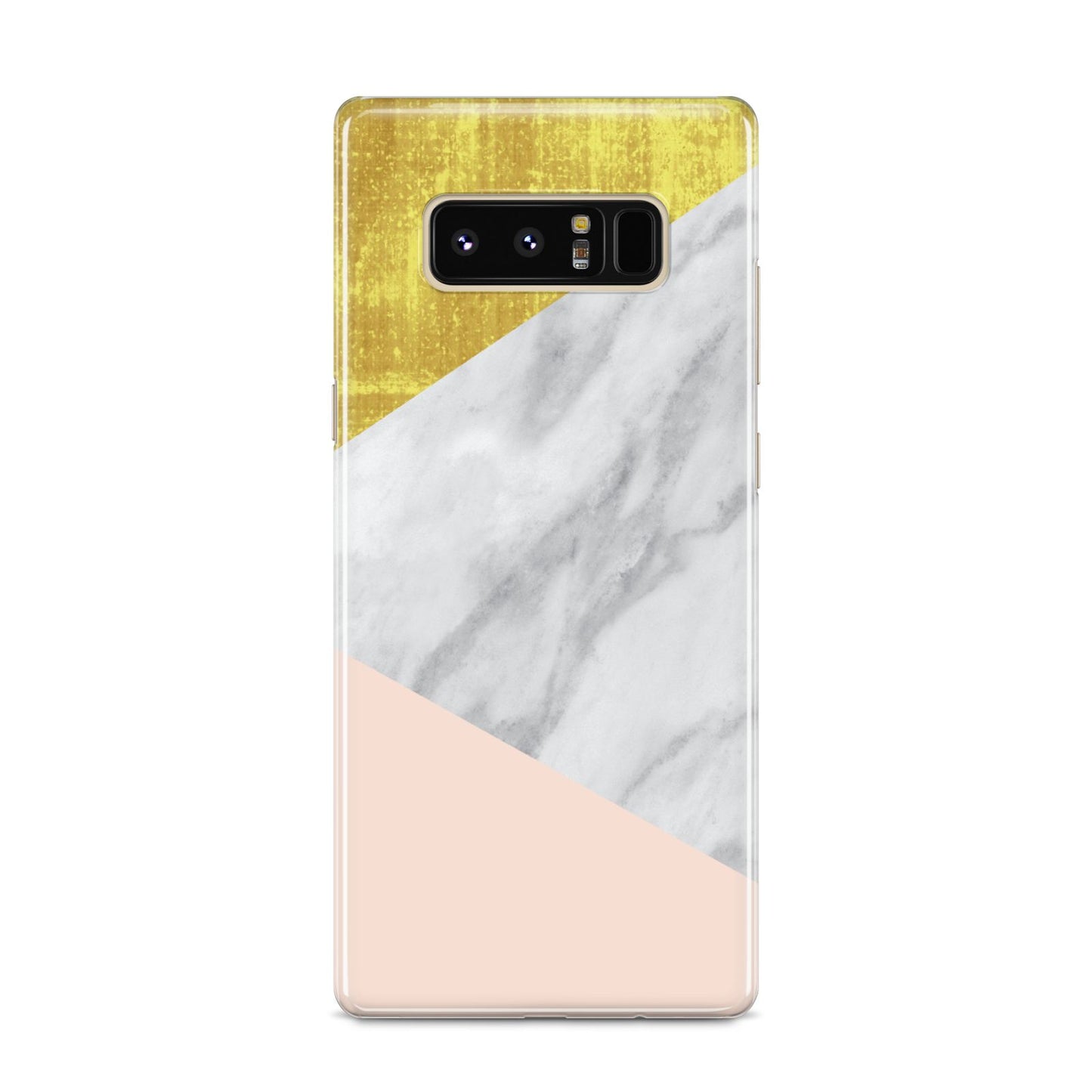 Marble White Gold Foil Peach Samsung Galaxy S8 Case